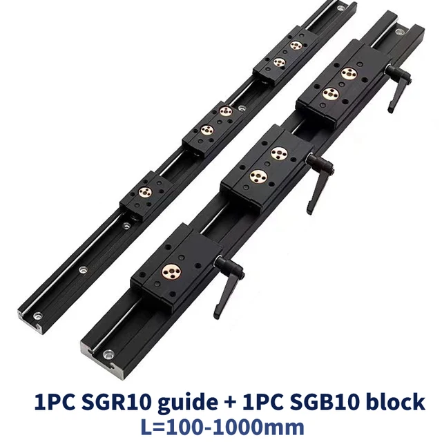 Blackening ในตัว dual-แกนคู่มือเชิงเส้น 28 มม.SGR10 ลูกกลิ้งสไลด์ SGB10 บล็อก SGR10 ท่องเที่ยวความยาว 500 600 1000 ไม้สไลด์ 1