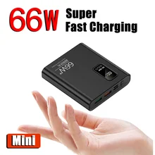 미니 초고속 충전 보조베터리, 휴대용 20000mAh 충전기, 디지털 디스플레이 외부 보조 배터리, 아이폰 mi 삼성용