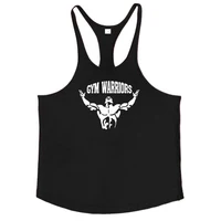 Débardeur de gymnastique en coton pour hommes, gilets de course, dos en Y, chemise sans manches, entraînement musculaire, athlétique, Fitness, Singlets 3