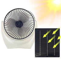 Solar Panel Fan Portable Solar Fan with USB Solar Powered Camping Fan Outdoor Fan for Picnic Barbecue Fishing Travel 2