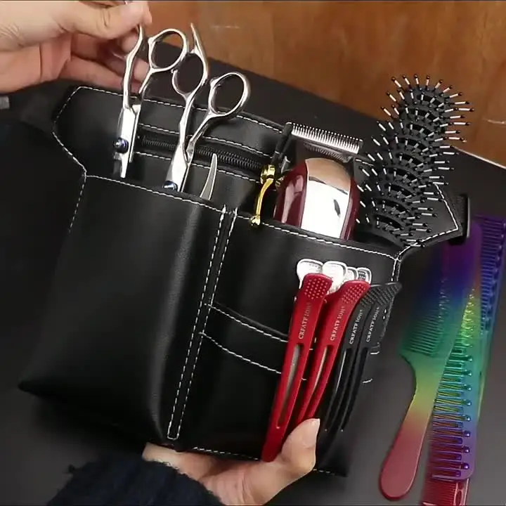 Funda Para Tijeras De Peluquería Con Cierre De Botón A Presión - Para Tijeras De Hasta 6 Pulgadas (15 Cm), Calidad Alemana