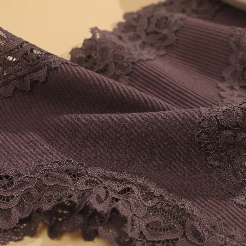 3 Teile/satz Frauen Baumwolle Höschen Floral Spitze Brasilianische Höschen Sexy Low Taille Dessous Weibliche Weiche Unterwäsche Solide T-Zurück Bikini – Detail 23