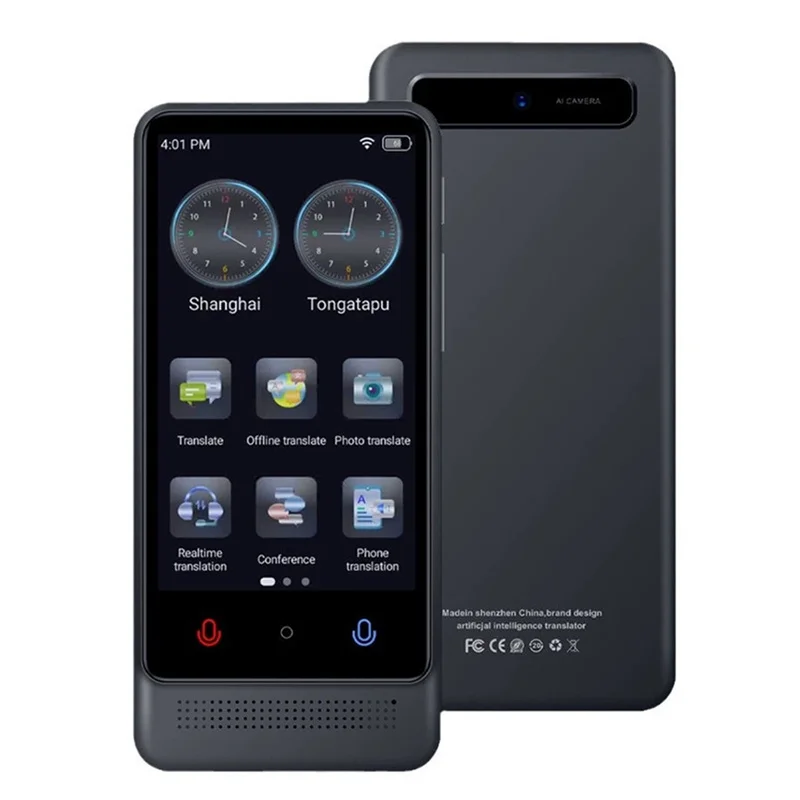 Portable Offline Cantonese M12 Translator 137 Languages Camera Text Voice Device Real-Time Smart Voice Photo Translation Machine