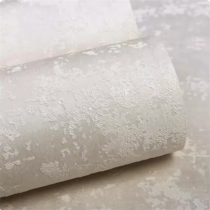 Papel de Parede Monocromático Liso Não Tecido Estilo Nórdico Murais Bege Auto-adesivo Estilo Nórdico Sala e Quarto Lama Diatomácea