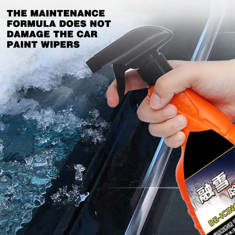 100ml/500ml Deicing Spray For Car Winter Snow Removal Windshield Anti Frost Universal Multi-Purpose Door Ice Melting Cleaner