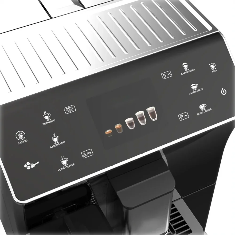 Fully Automatic Espresso Machine With Grinder Easy To Use Touch Screen Coffee Maker with Milk Frother and 16 Coffee Recipes 4