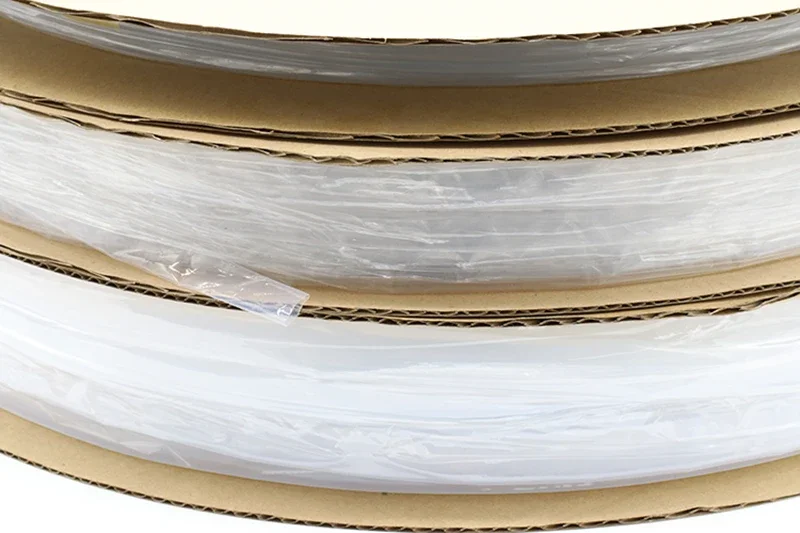 Diameter 0.5mm ~ 15mm PTFE Heat Shrink Tube PTFE F4 1.7:1 Shrinkage Ratio 260Deg.C High Temperature Pipe 600V RoHS Translucent