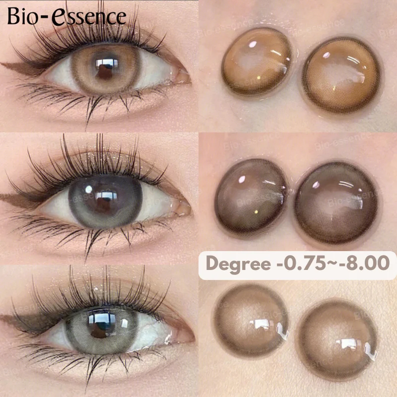 Bio-essence 1 Pair Korean Lenses Colored Contact Lenses for Eyes Big Eye Lenses Brown Lenses Blue Eye Lenses Fog Pearl Lens