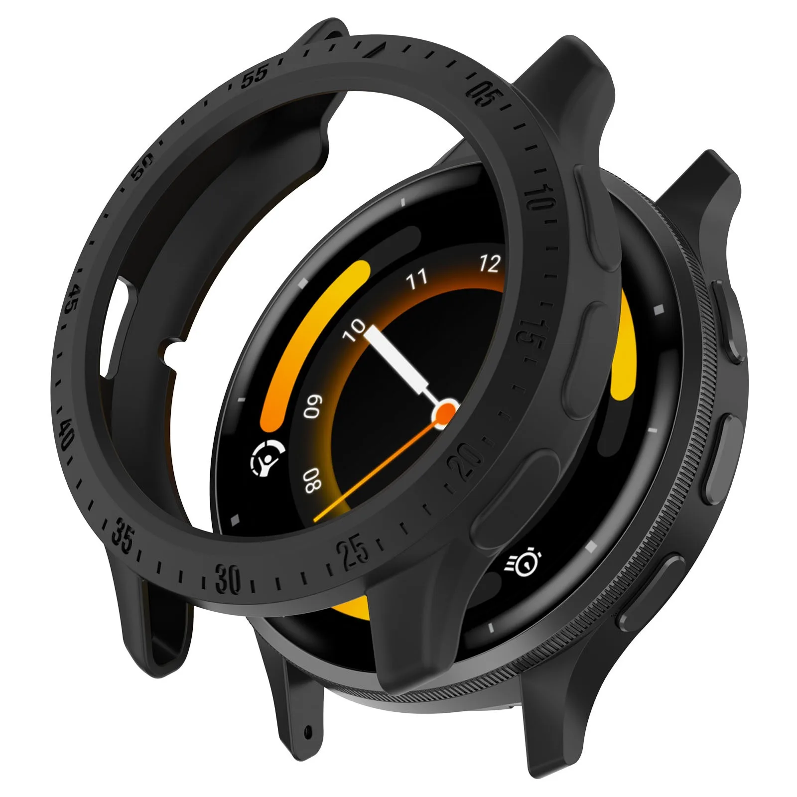 Soft TPU Anti-Fall Protective Smartwatch Case with Screen Protector