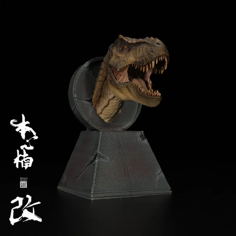 Nanmu Dinosaur Dragon Tyrannosaurus Rex Alpha Head Buts Statua Con Magnete Giocattolo Classico