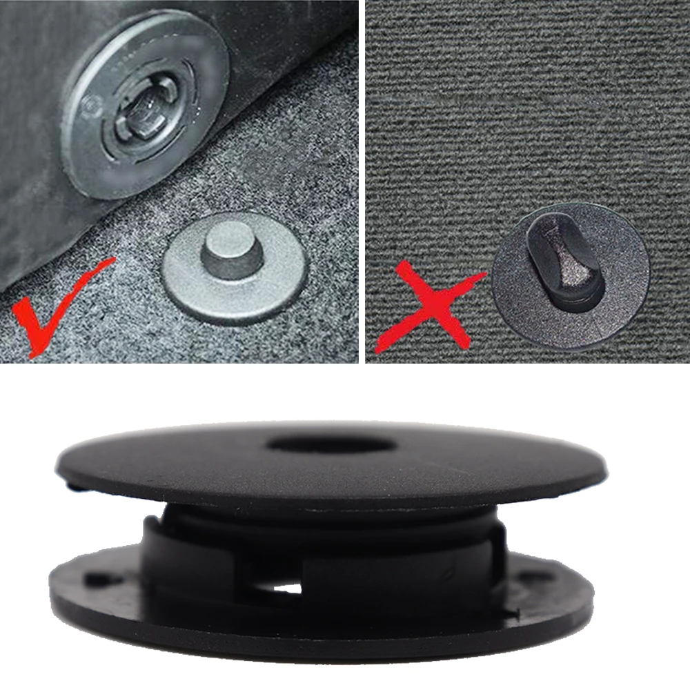2Kit Per SEAT Leon 1P 5F 2005 2006 - 2018 Ibiza 6J Altea Ateca KH7 Alhambra Mii Tappetino Pinze Supporto per tappeti Fissaggio Rivetto Ganci - immagine 3