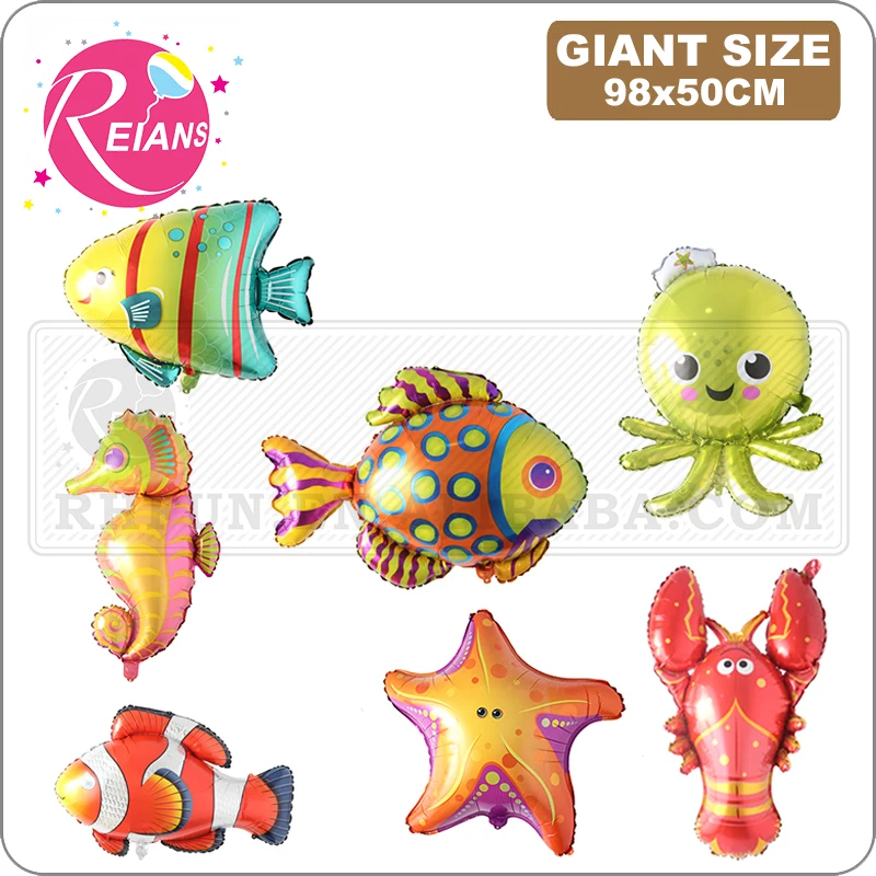 Large Fish Balloons, Foil Shark Balloon Sea World Horse Star Globos  Birthday Party Decorations Kid Inflatable Toys Wedding Decor - AliExpress