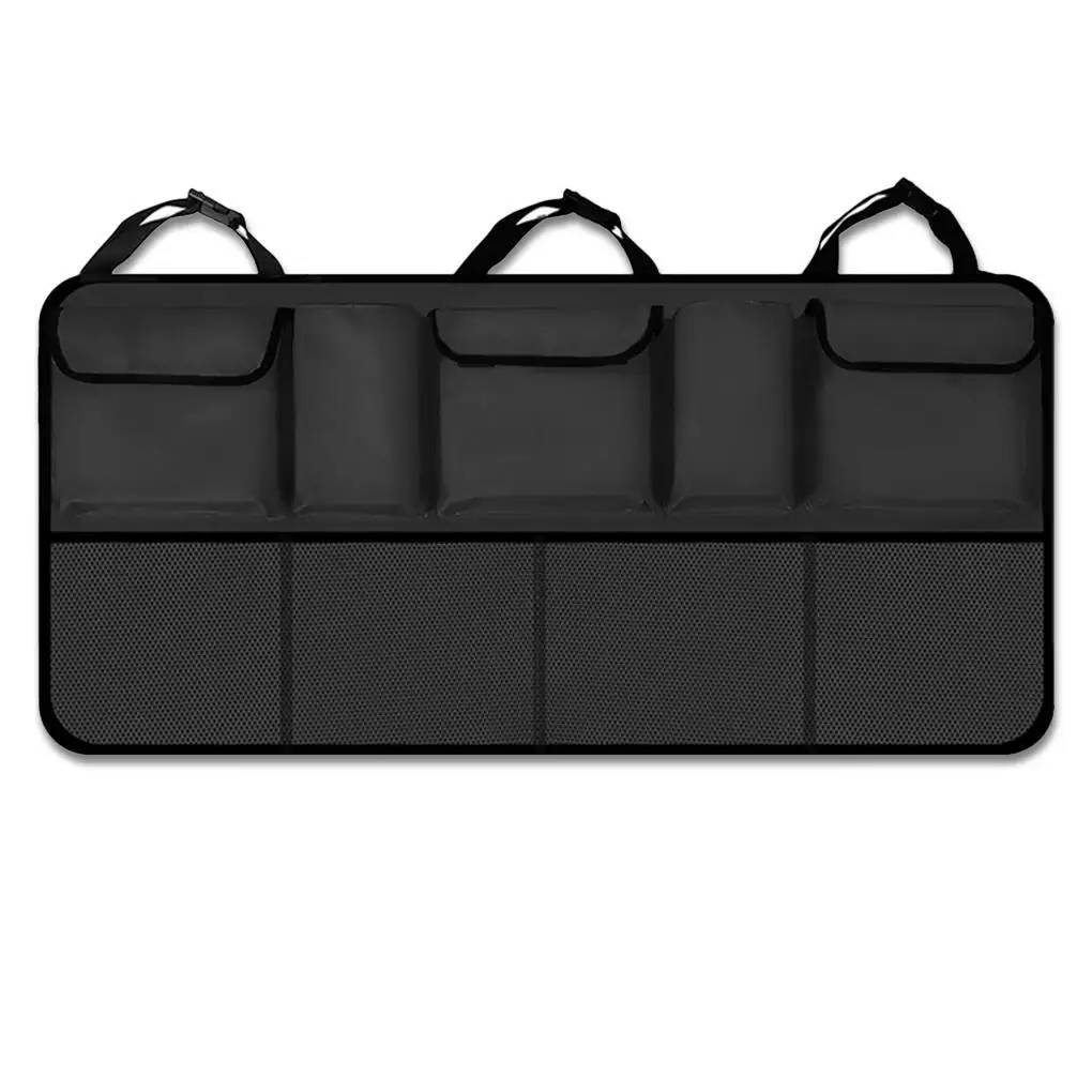 Sac De Rangement Réglable Pour Siège Arrière De Voiture, Filet De Grande Capacité, Oxford Multi-Usage, Organisateurs De Siège Arrière D'Automobile, Év