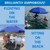 The Floating Pool Umbrella provides the perfect shade canopy! The floating table has 6 cup holders for your drinks! 4