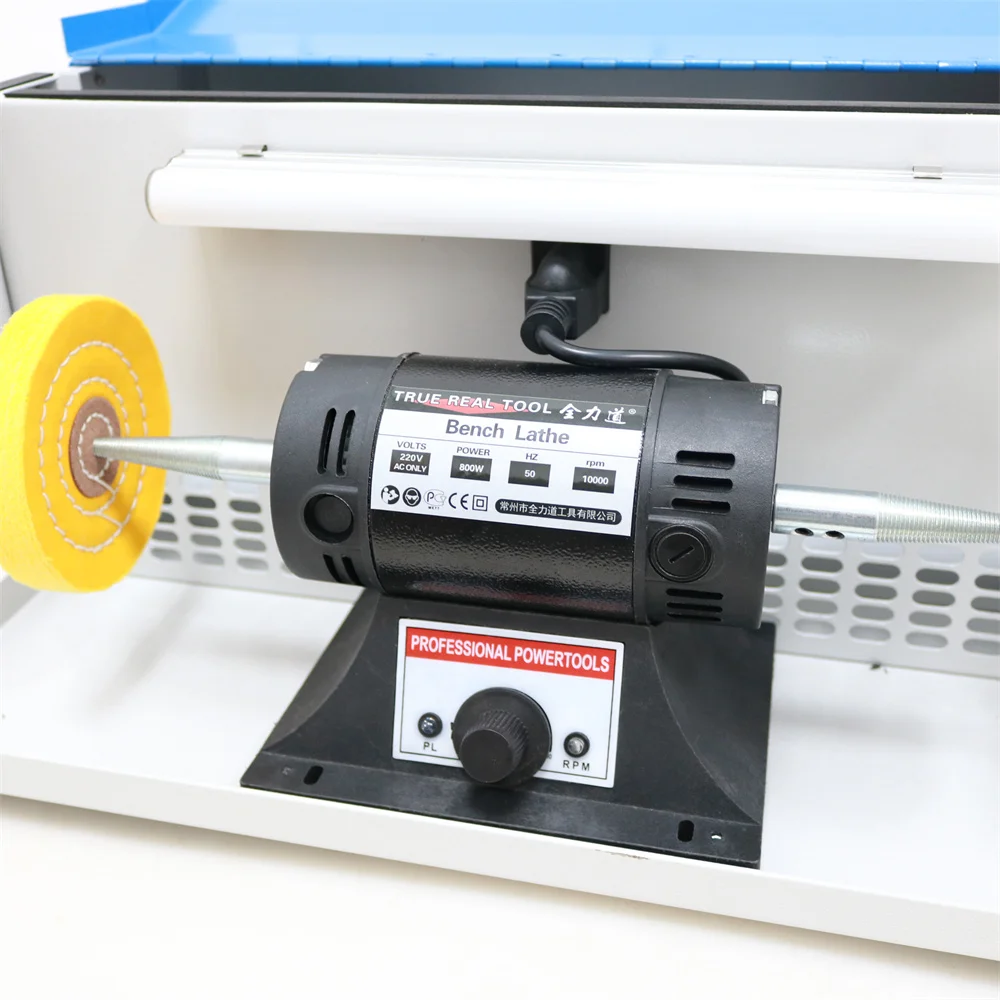 110V/220V Polishing Machine With Dust Collector 800W Polishing Grinding Motor Bench Grinder Polisher Jewelry Polisher Machine 4