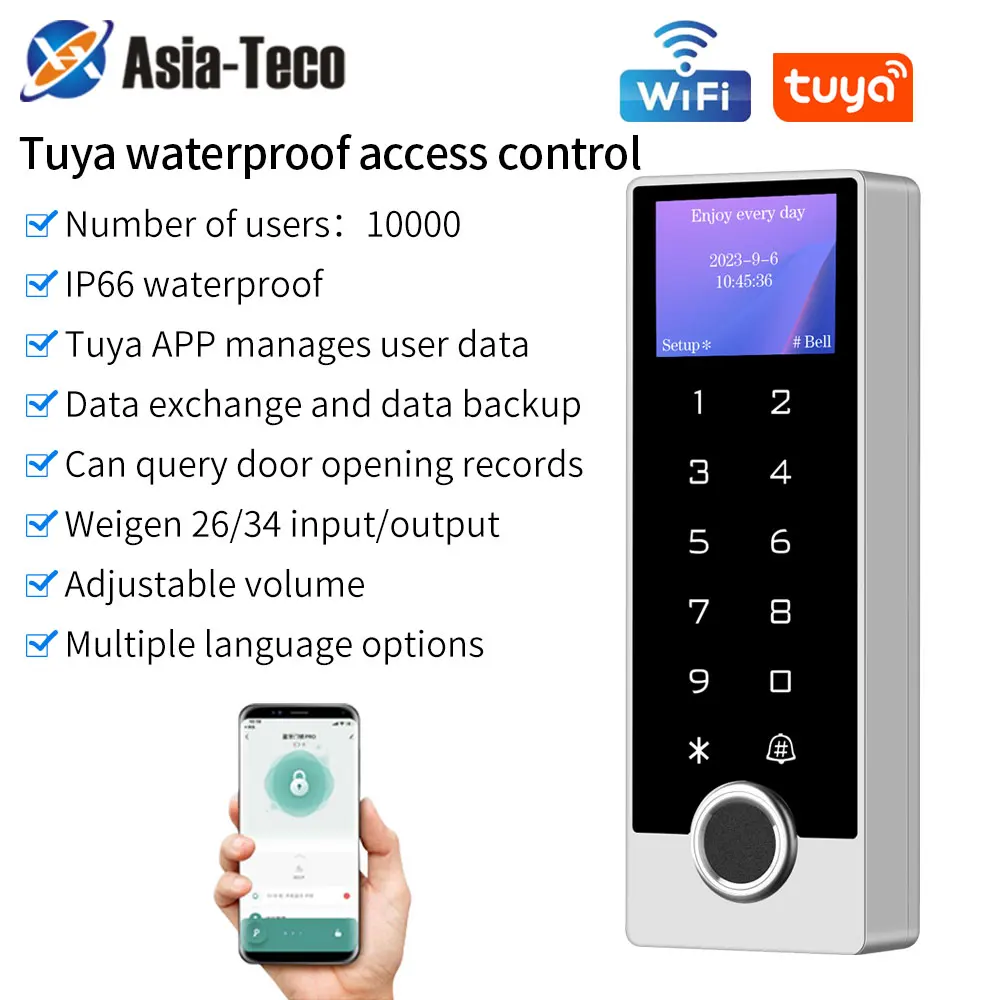 multifunctional-standalone-fingerprint-access-control-with-tuya-app-lcd-screen-ip66-waterproof-zinc-alloy-keypad-wifi-connection
