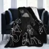 Ayliva In Liebe Flower Blankets Fleece Winter Breathable Soft Throw Blankets for Sofa Office Quilt 4