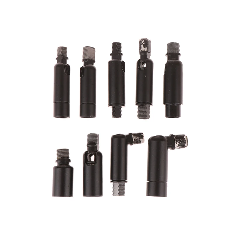 LED Lamp Accessories M10 LED Lamp Parts Black Universal Head Metal Rocker Steering Pipe With Bracket M8 M10 Tooth For DIY Spotlight M8 Flexible Tube