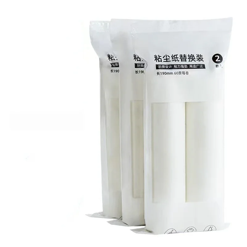 24cm 19cm 16cm 10cm Refill Tearable Brush Head Refill for Lint Roller Brush Pet Hair Remover Roller Dust Clothes Bed Hair Stick 4