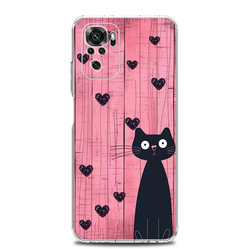 Clear Soft TPU Phone Case with Loving Print Design