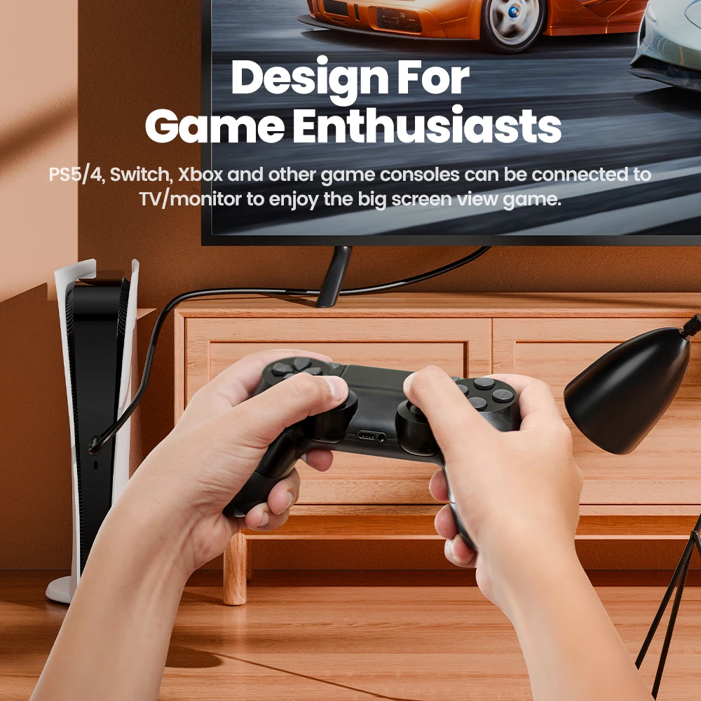 Toocki Ʈ PC Ϳ HDMI ȣȯ ̺, TV ڽ PS5 PS4 2.0 3D ־,  HDMI ȣȯ ڵ, 4K 60Hz