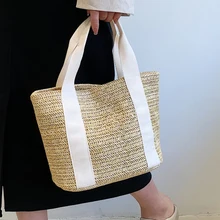 

Bohemian Straw Bag Tote Women Handbags Summer Small Woven Bags for Women 2022 Shopper Purses Rattan Beach Bag Female Clutch Ins
