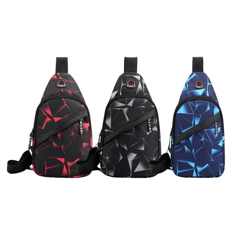 

Men Fashion Multifunction Shoulder Bag Crossbody Bag On Shoulder Travel Sling Bag Pack Messenger Pack Chest Bag Outdoor Sport