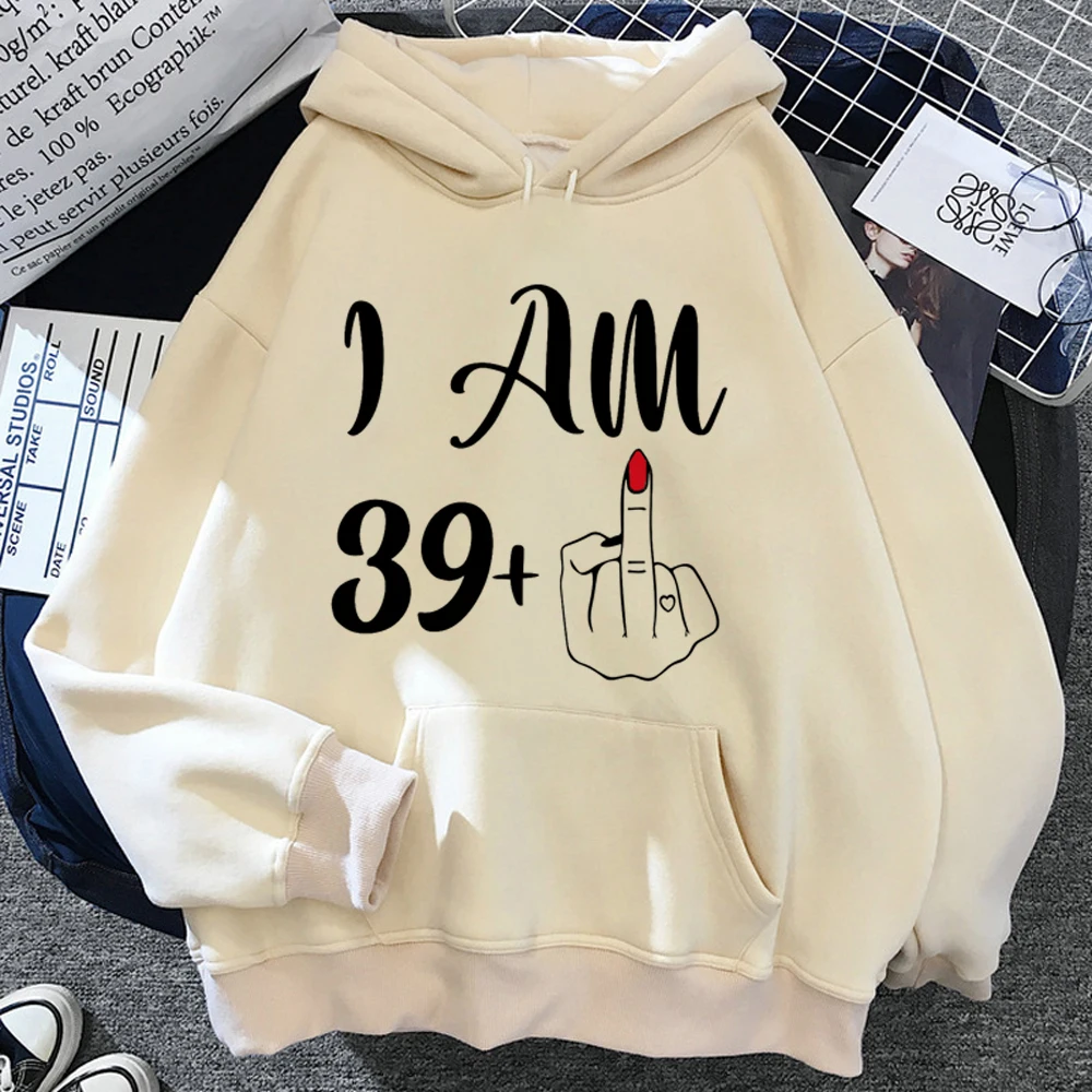 

40 Ans 40th Years Birthday hoodies women y2k aesthetic gothic Korean style 2023 hoddies clothes female anime clothing