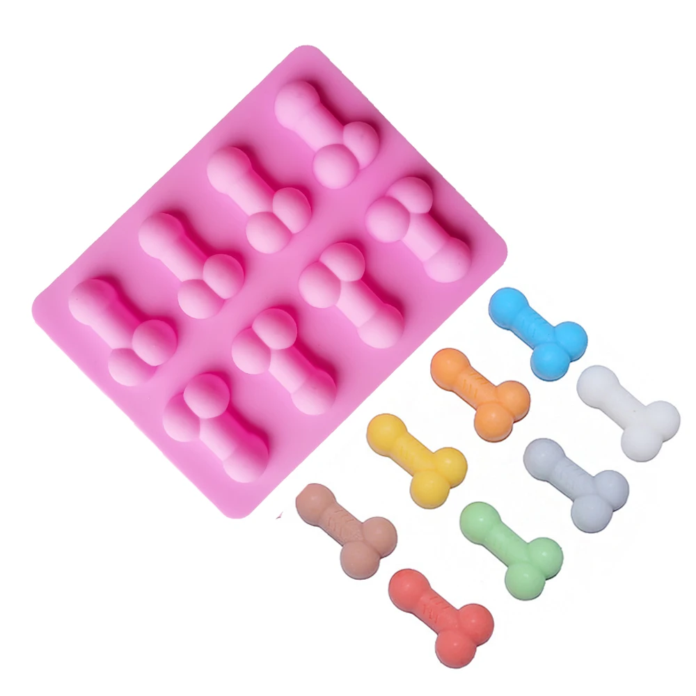 

Sexy Penis Cake Mold Dick Ice Cube Tray Silicone Mold Candle Soap Moulds Chocolate Mould Mini Ice Cream Forms Sugar Craft Tools