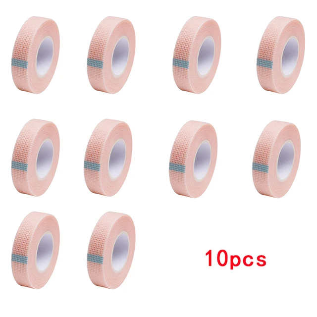 

Color Eyelash Extension Tape 10 Rolls Breathable Easy to Tear Micropore Patch Lashes Stickers patches for extension Makeup Tools