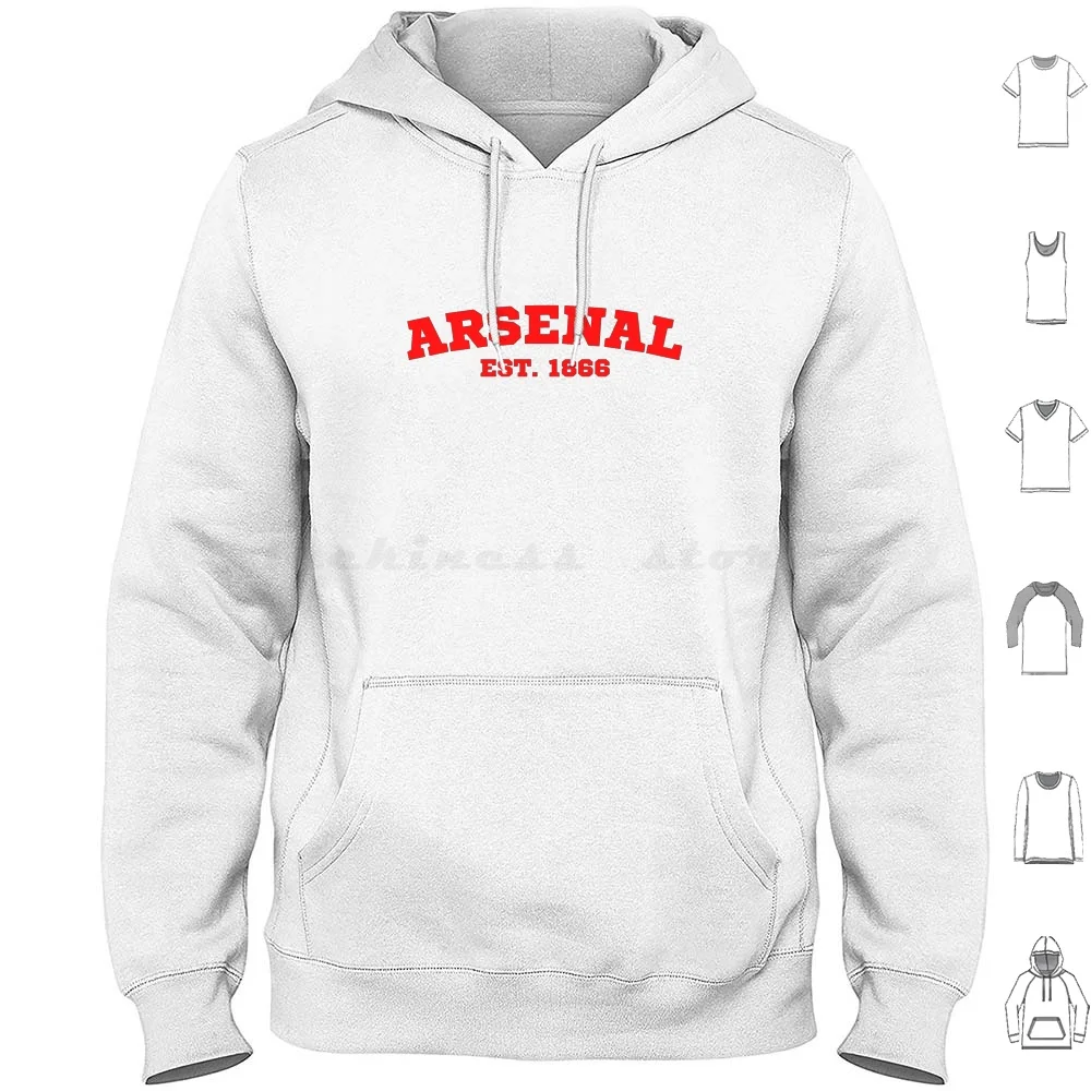 

Est. 1866 College Style Hoodie cotton Long Sleeve Fan Arsene Wenger Gunners Saka Buyako Saka Auba Aubameyang Odegaard The