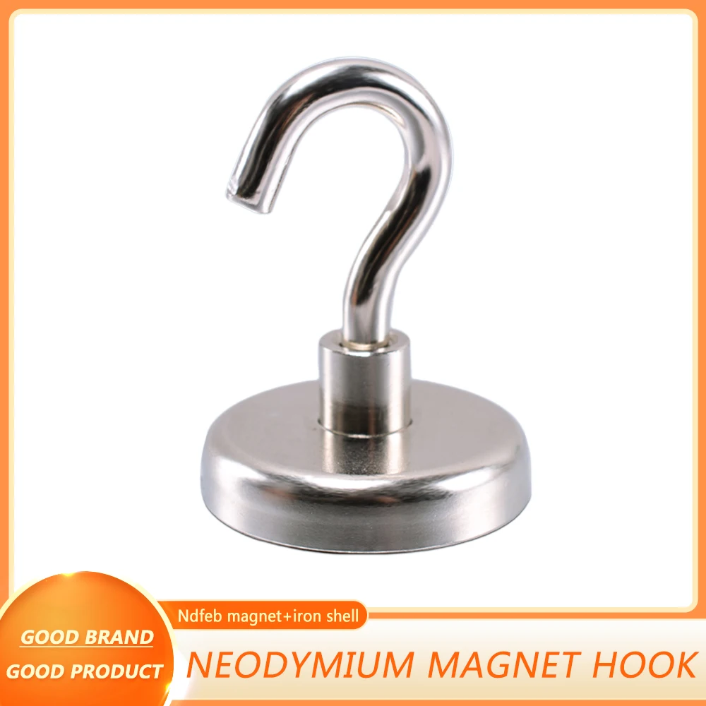 E16 E20 E25 E32 네오디뮴 자석 후크 튼튼한 벽 후크, 홈 주방 바 정리 행거 키 강력한 자석