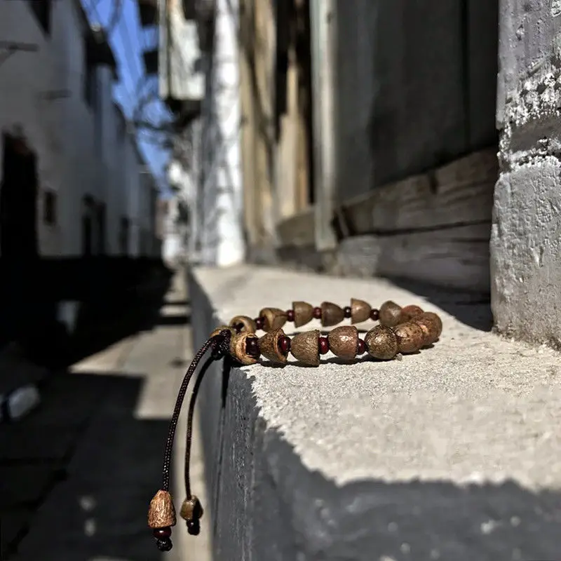 Prayer Beads Eucalyptus Seeds Tibetan Buddhist Prayer Beads Buddha Bracelet & Bangles Rosary Wooden Jewelry For Men Women Unisex