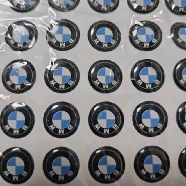11/14mm for BMW Car Remote Keychain Micro Chapter Radio Button Sticker Performance E46 E49F30F80 E36 E46 E93 E92 F34 F31 Z4 X7