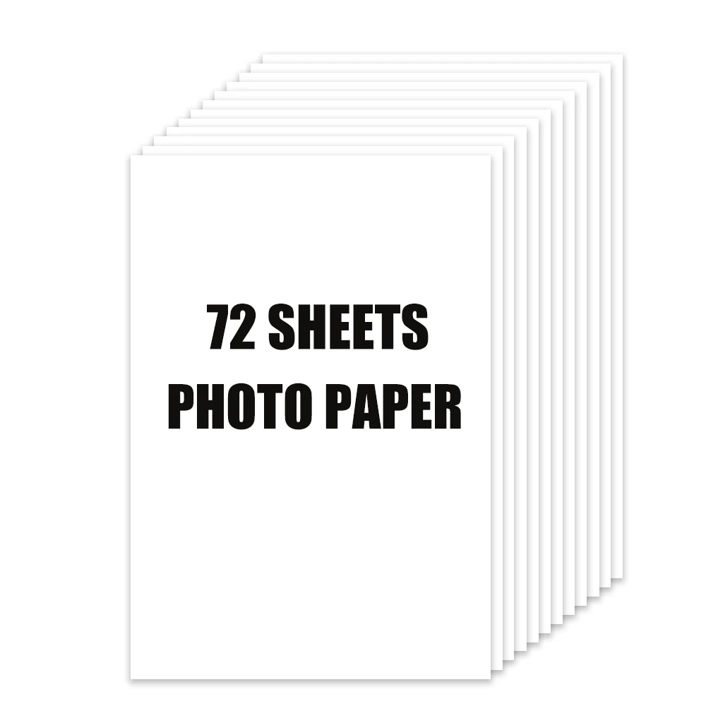 Premium Photo Paper and Color Ink Set for Canon Selphy Printers, 6-Inch