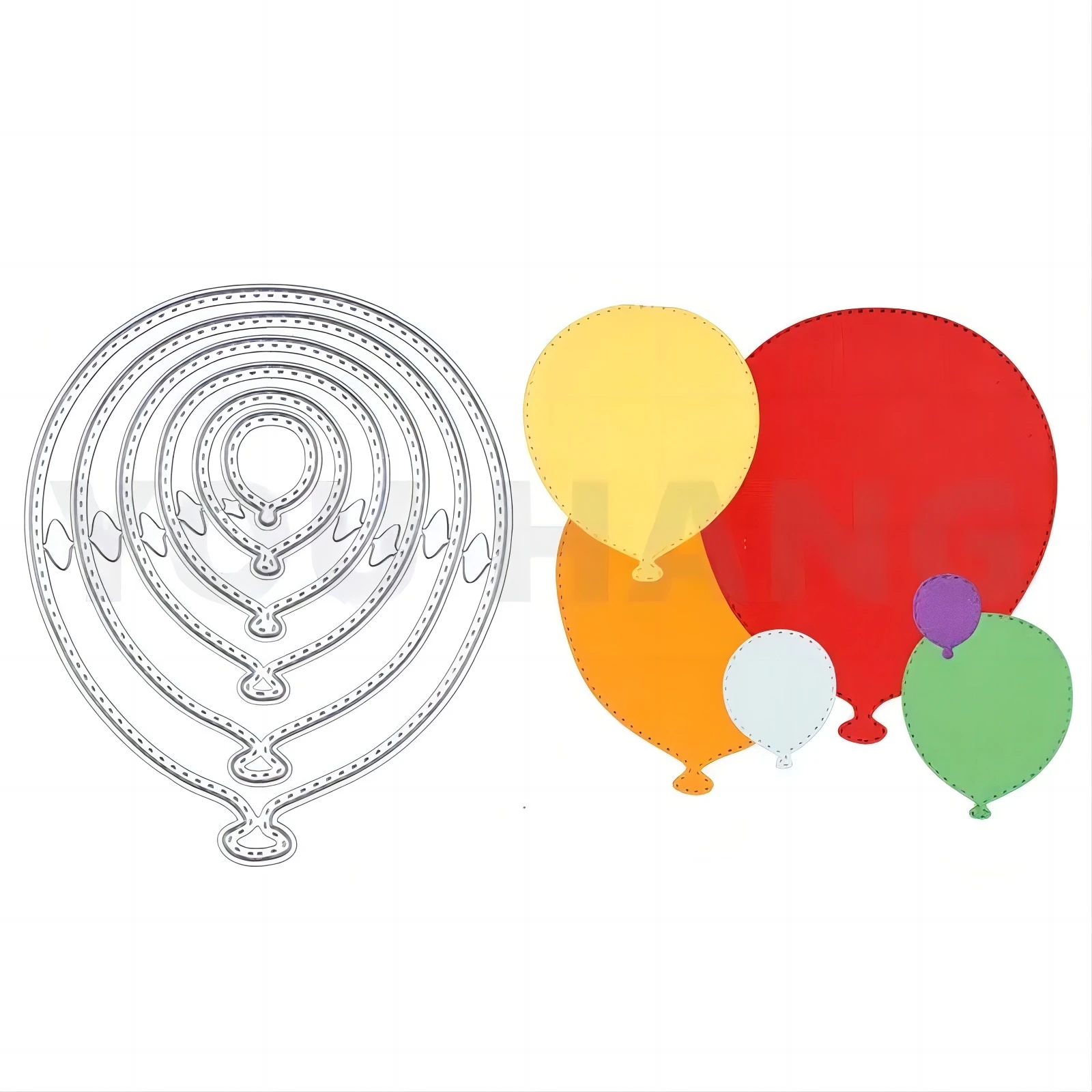 Balloon Metal Cutting Dies For DIY Card Scrapbook Diary Decoration Embossing Template Handmade