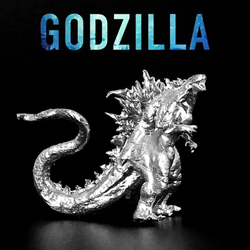 3Cm Mini Silver Godzilla Figure King Gift Of The Monsters Toys Godzilla Collection Model Action Figures Giocattoli Per Bambini Regali
