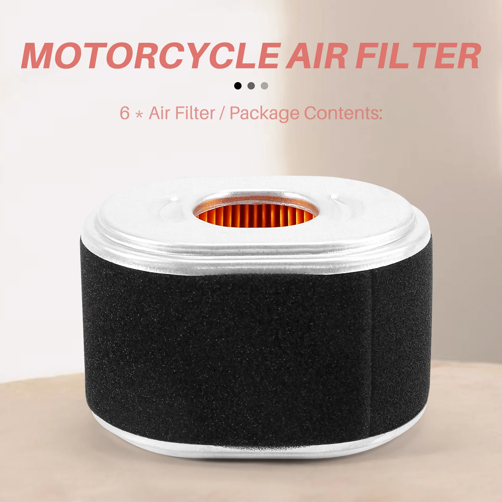 6X Air Filter for Honda GX120 GX140 GX160 GX200 17210-Z4M-821 17210-ZE1-821 111-4274 AFZE18 17210-ZE1-517 5.5/6.5HP