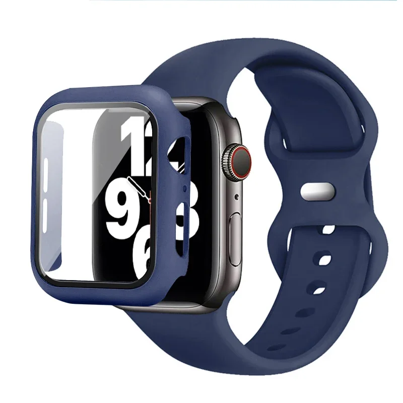 Premium Silicone Watch Band with Protective Case - Multisize Bracelet