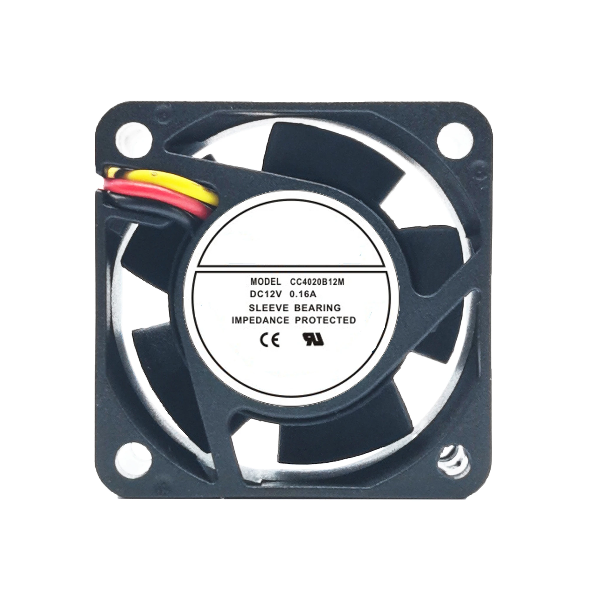 Cooling Fan CC4020B12M DC12V 0.16A 4cm 4020 40x20x20mm 3-Wire