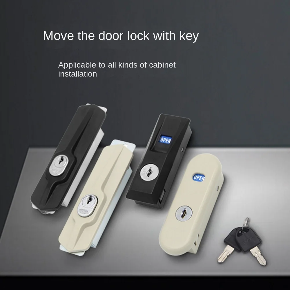 New Zinc Alloy File Cabinet Lock Anti-theft with Key Anti-theft Lock Furniture Hardware Sliding Door Lock File Cabinet
