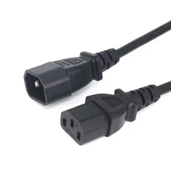 Enhanced Power Supply Cable - 3 - Pin Male to Female IEC Adapter for Electronics and Stage Equipment (3m)