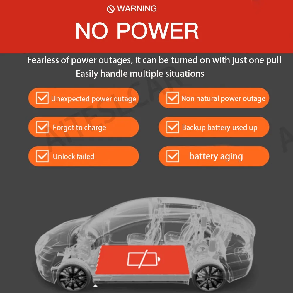 Tesla New Model Y 2025 출시용 뒷문 비상 안전 당김 로프 주니퍼 비상 핸들 스트립 액세서리