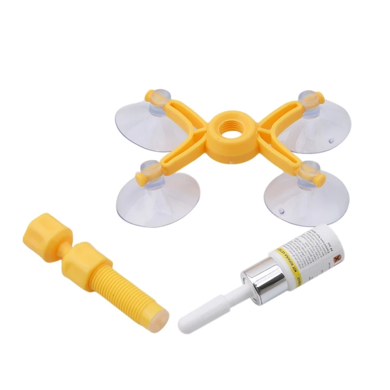 Windshield Repair Kit Quick Fix Car Cracked Glass Windscreen Repair Tool Resin Sealer DIY Auto Window Screen Polishing