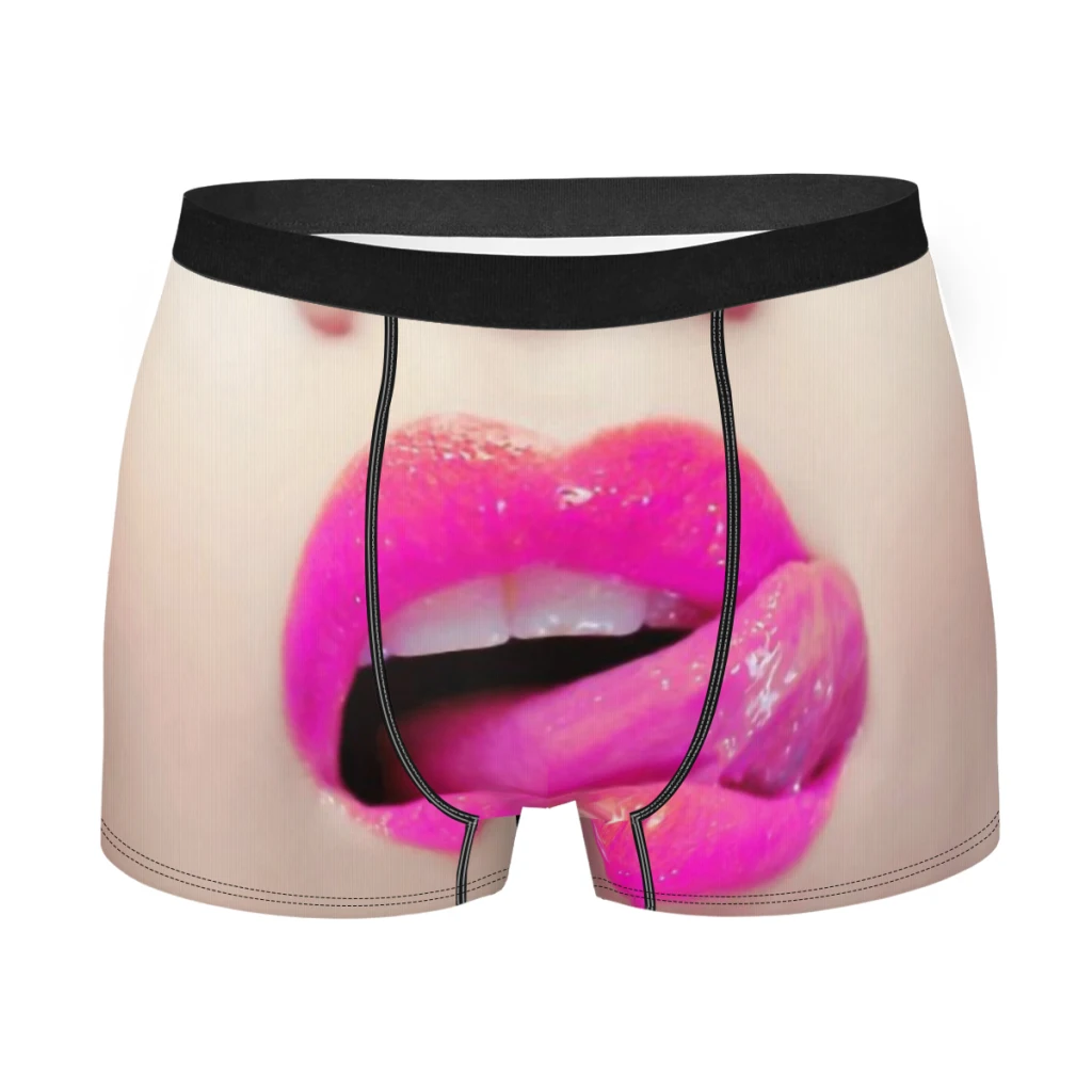 

Lucky Lick Mouth Sexy Underpants Breathbale Panties Men's Underwear Comfortable Shorts Boxer Briefs