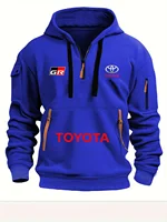 Sweat à capuche demi-zip unisexe Toyota GR Racing Team Printemps-Automne 2026, style streetwear décontracté et sportif 5