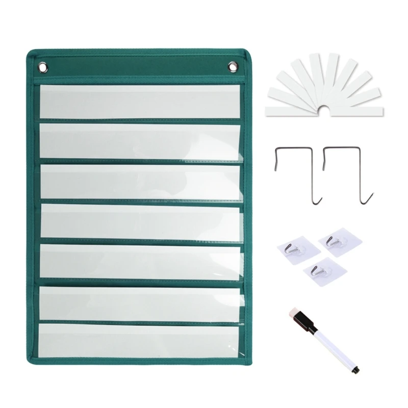 

7-layer Magnetic Pocket Chart for Daily Schedule, Learning Activities