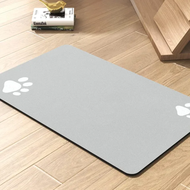 Waterproof Absorbent Pet Feeding Mat - Quick Dry Pet Placemat For Food And Water Bowl With Rubber Backing For Dog And Cat 2