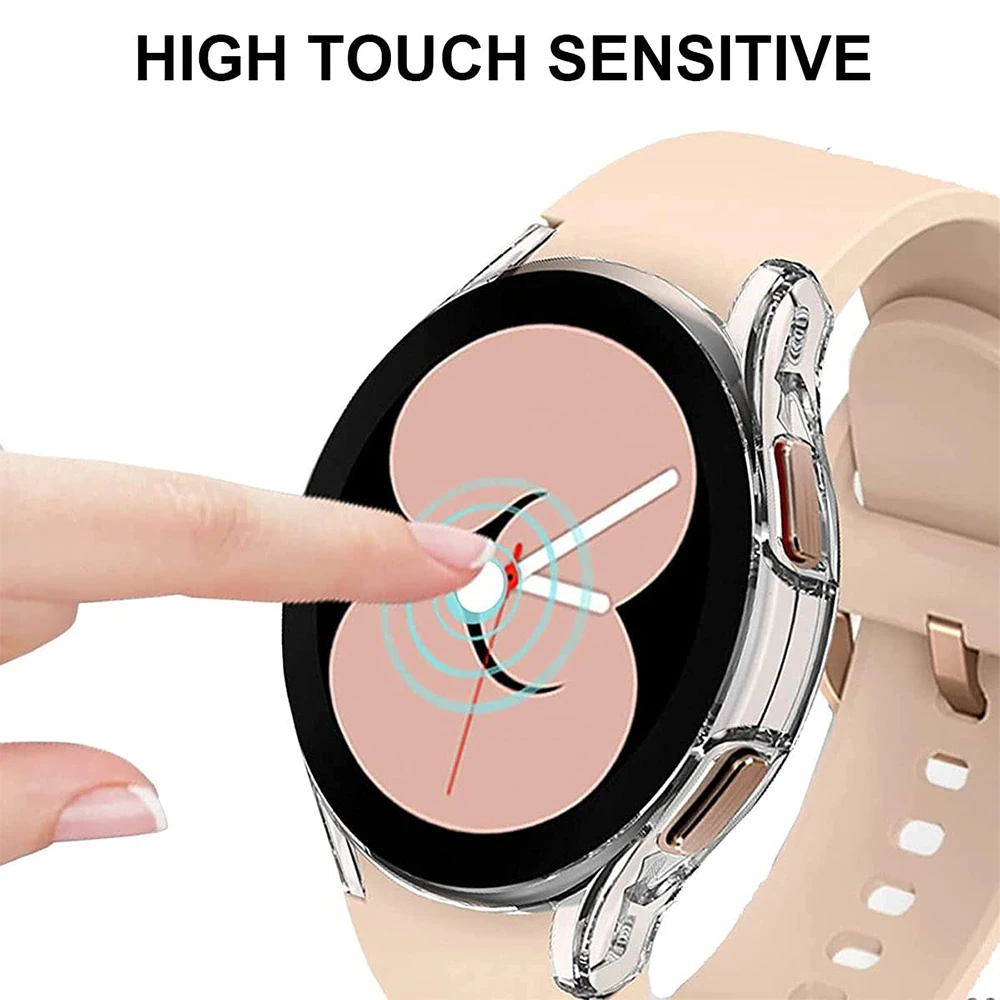 Ultra-Clear Silicone Bumper Screen Protector for Smartwatch - 40mm & 44mm