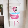 3 Large Pockets Cartoon Animal Wardrobe Storage Hanging Bag Sundries Jewelry Organizer Box Wall Pouch Cosmetics Toys Bag 2